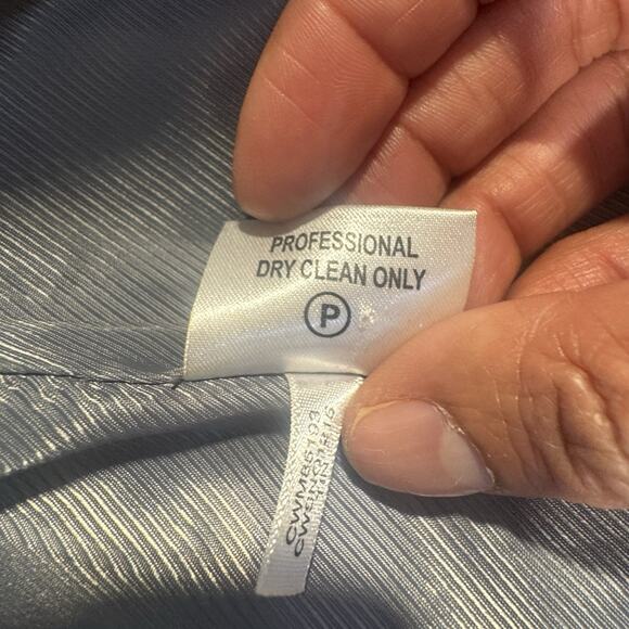 Calvin Klein Women's Gray And Black Wool Blend Mid-Length Coat Size 6 - Picture 11 of 12